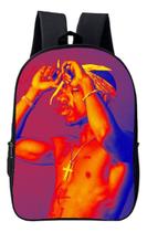 Mochila Escolar Simples Cantor Rapper Pac Bolsa Unisex Mochila Escolar Simples Cantor Rapper Pac Bolsa Unisex