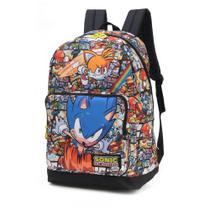 Mochila Escolar Sonic Comic Collection - Luxcel