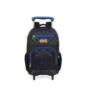 Mochila Escolar Sonic Original Rodinhas Triplas Haste Dupla Preto MC49852SO0600 Luxcel 2026
