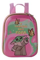 Mochila Escolar Star Wars Grogu Rosa Maxtoy 3861