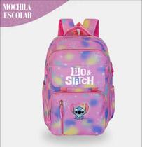 Mochila Escolar Stitch Costa Grande Feminina