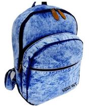 Mochila Escolar Super Atual Em Estilo Jeans Despojado Tw505
