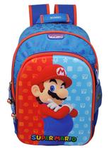 Mochila Escolar Super Mario Grande Original Chenson Super Reforçada Premium