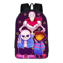 Mochila escolar Undertales Papyrus para crianças Mochila escolar Undertales Papyrus para crianças