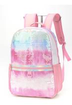 Mochila Escolar Unicornio Tie dye Infantil Menina Paete