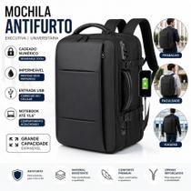 Mochila Escolar Universitária Impermeável Com Cadeado Numérico Antifurto Grande Capacidade Mochila Escolar Universitária Impermeável Com Cadeado Numérico Antifurto Grande Capacidade