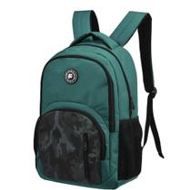 Mochila escolar universitária verde militar camuflado