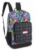 Mochila Escolar Vingadores Marvel Luxcel MS46422AG Preto