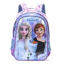 Mochila Escolar Xeryus 16 Disney Frozen Holográfico 13182 Roxo e Rosa - Infantil