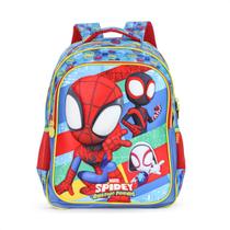 Mochila Escolar Xeryus 16 Marvel Spidey e Seus Amigos Espetaculares 13402 Azul - Infantil