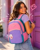 Mochila Escolar Yepp Feminina Rosaclaro 20L Design Liso Mochila Escolar Yepp Feminina Rosaclaro 20L Design Liso