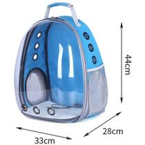 Mochila Espacial Transparente Azul