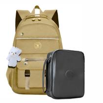 Mochila Espaçosa Notebook Escolar Juvenil Grande Espaçosa Estojo Organizador Compartimento Impermeável