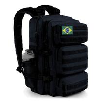 Mochila Esportiva 60 Litros Tática Grande Impermeável Patch Brasil