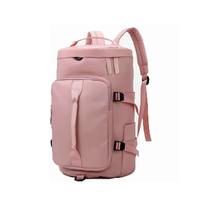 Mochila esportiva de viagem impermeável em tecido oxford rosa