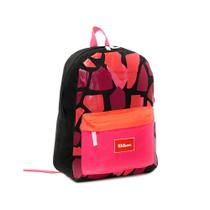 Mochila Esportiva Rock Preta Rosa Wilson 25L Poliéster Leve Bolsa Escolar Faculdade Notebook