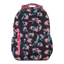 Mochila Esportiva Roxy Bloom Preto C/ Rosa - 14674 Mochila Esportiva Roxy Bloom Preto C/ Rosa - 14674