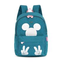 Mochila Estampa Disney Mickey Mouse Nylon Verde