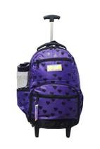 Mochila Estampada Delicada Rodinhas Feminina Adulto Juvenil