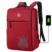 Mochila Estampada Timão Com USB Escolar Para Notebooks Trabalho Estudos Design Moderno Confortável Mochila Estampada Timão Com USB Escolar Para Notebooks Trabalho Estudos Design Moderno Confortável