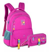 Mochila + Estojo Luluca Juvenil Premium - Coleção 2025