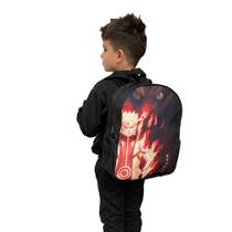 Mochila Estudantil Naruto Raposa Kurama Anime Volta Às Aulas