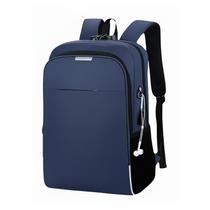 Mochila Executiva Azul para Notebook com USB Cadeado Senha Mochila Executiva Azul para Notebook com USB Cadeado Senha