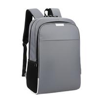 Mochila Executiva Cinza para Notebook com USB Cadeado Senha