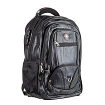 Mochila Executiva Couro Antifurto Notebook 50 Litros Entrada USB Preta