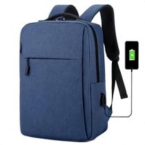 Mochila Executiva Escolar Impermeável para Notebook Azul