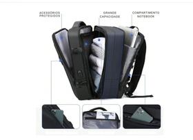 Mochila Executiva Expansível 40L Notebook Até 17 Viagem Usb Trabalho
