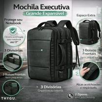 Mochila Executiva Expansível Até 40L Notebook Viagem Usb Trabalho