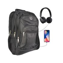 Mochila Executiva Impermeável Entrada Usb E Fone E Bolso