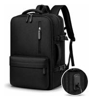 Mochila Executiva Mala Escolar Trabalho Antifurto Viagem Notebook Impermeável Expansiva Reforçada Masculino Feminina Mochila Executiva Mala Escolar Trabalho Antifurto Viagem Notebook Impermeável Expansiva Reforçada Masculino Feminina