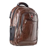 Mochila Executiva Masculina Couro Impermeável Notebook Encaixe USB 50 Litros Marrom Mochila Executiva Masculina Couro Impermeável Notebook Encaixe USB 50 Litros Marrom