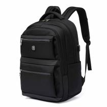 Mochila Executiva Masculina Notebook Impermeável Resistente Com Bolso Antifurto e Saida USB