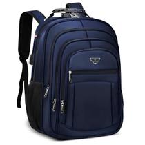 Mochila Executiva Notebook Impermeável Reforçada Senha Antifurto Faculdade Trabalho com Porta USB