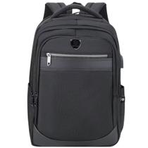 Mochila Executiva Notebook Masculina Escolar para Viagem Trabalho Preta