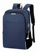 Mochila Executiva para Notebook com Entrada USB Azul Mochila Executiva para Notebook com Entrada USB Azul