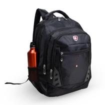 Mochila Executiva para Notebook Fuji, 3 Compartimentos - Preta