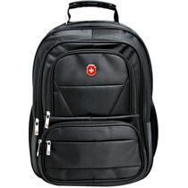 Mochila Executiva Para Notebook Preta - Grande Com 5 Bolsos Mochila Executiva Para Notebook Preta - Grande Com 5 Bolsos