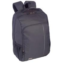 Mochila Executiva Sestini 2 Compartimentos Notebook Até 17" Reforçada Bolso Na Frente E Costas Preta