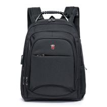 Mochila executiva swissport com alça cabo de aço