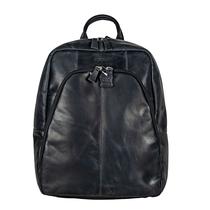 Mochila Executiva Unissex Couro Bovino Regent All Black Preta