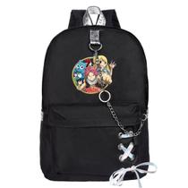 Mochila Fairys Tails Etherious Natsus Dragneels para crianças Mochila Fairys Tails Etherious Natsus Dragneels para crianças