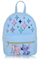 Mochila Fast Forward Disney Lilo and Stitch em couro PU de 10 pontos