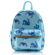 Mochila Fast Forward Disney Lilo and Stitch em couro PU de 10 pontos