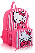 Mochila Fast Forward Sanrio Hello Kitty com lancheira para meninas