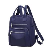Mochila Feminina À Prova D'água De Grande Capacidade Preta Oxford Bolsa De Ombro De Viagem Bolsa