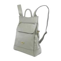 Mochila Feminina Anti Furto Luxo Em Couro Cinza Mochila Feminina Anti Furto Luxo Em Couro Cinza